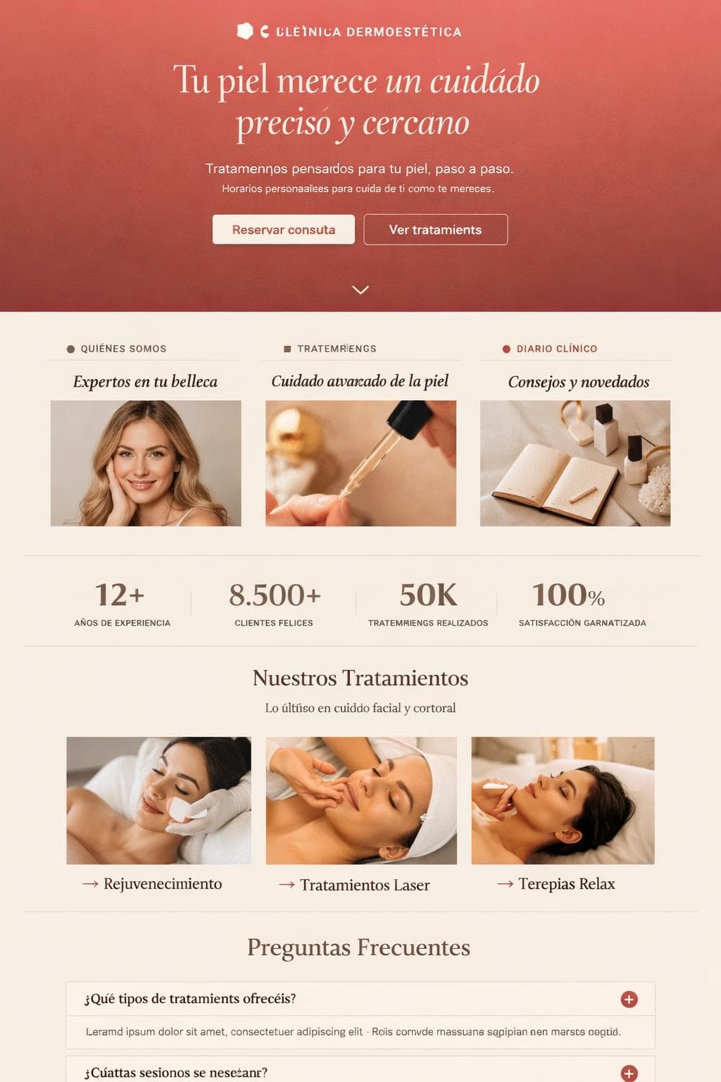 Lumare Skin Studio — vista previa del theme