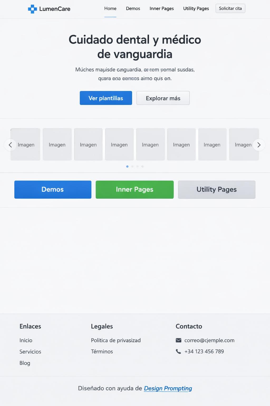 LumenCare &mdash; vista previa del theme