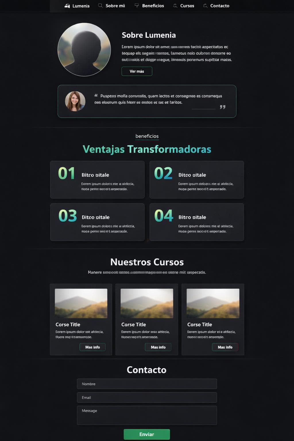 Lumenia Coaching — vista previa del theme