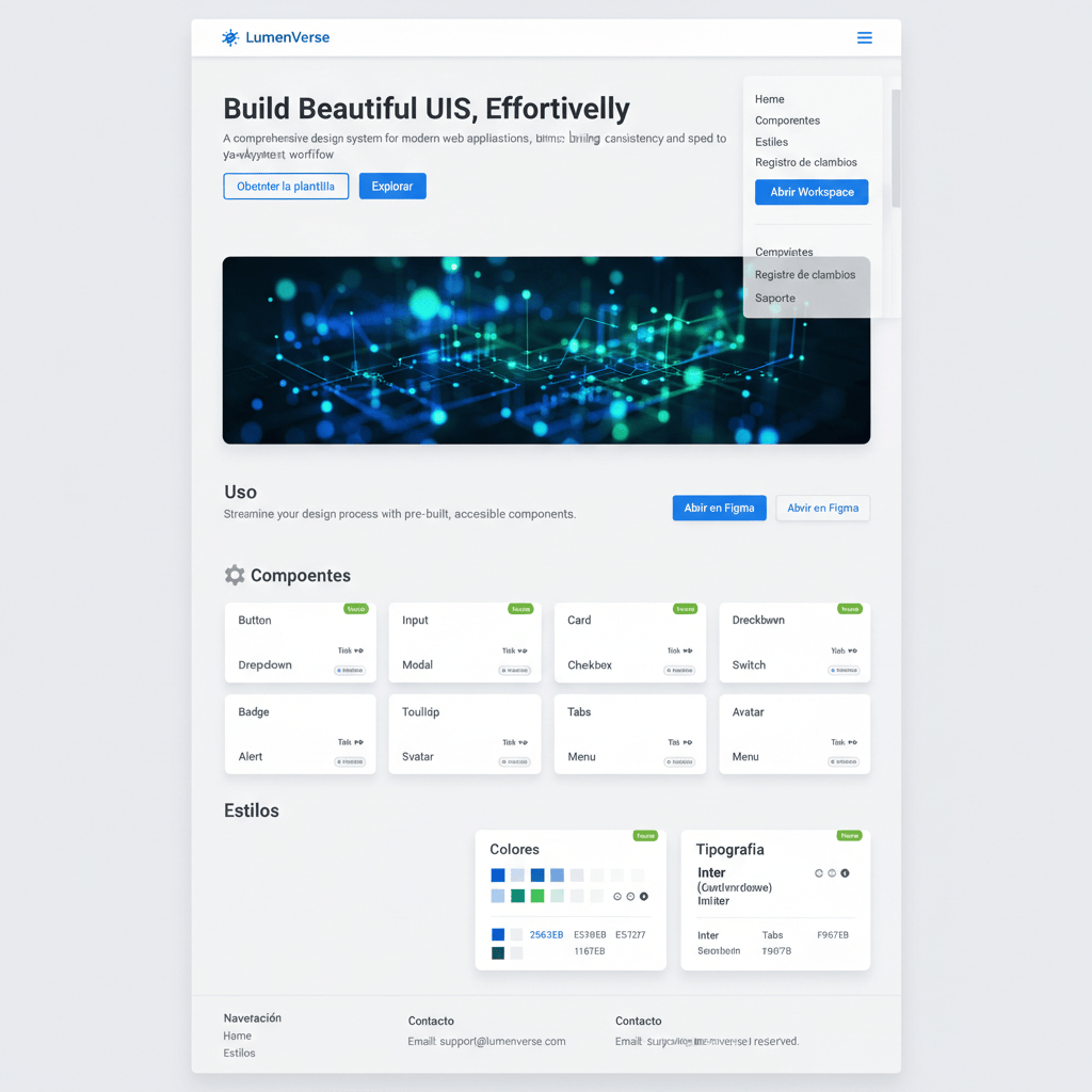 LumenVerse — vista previa del theme