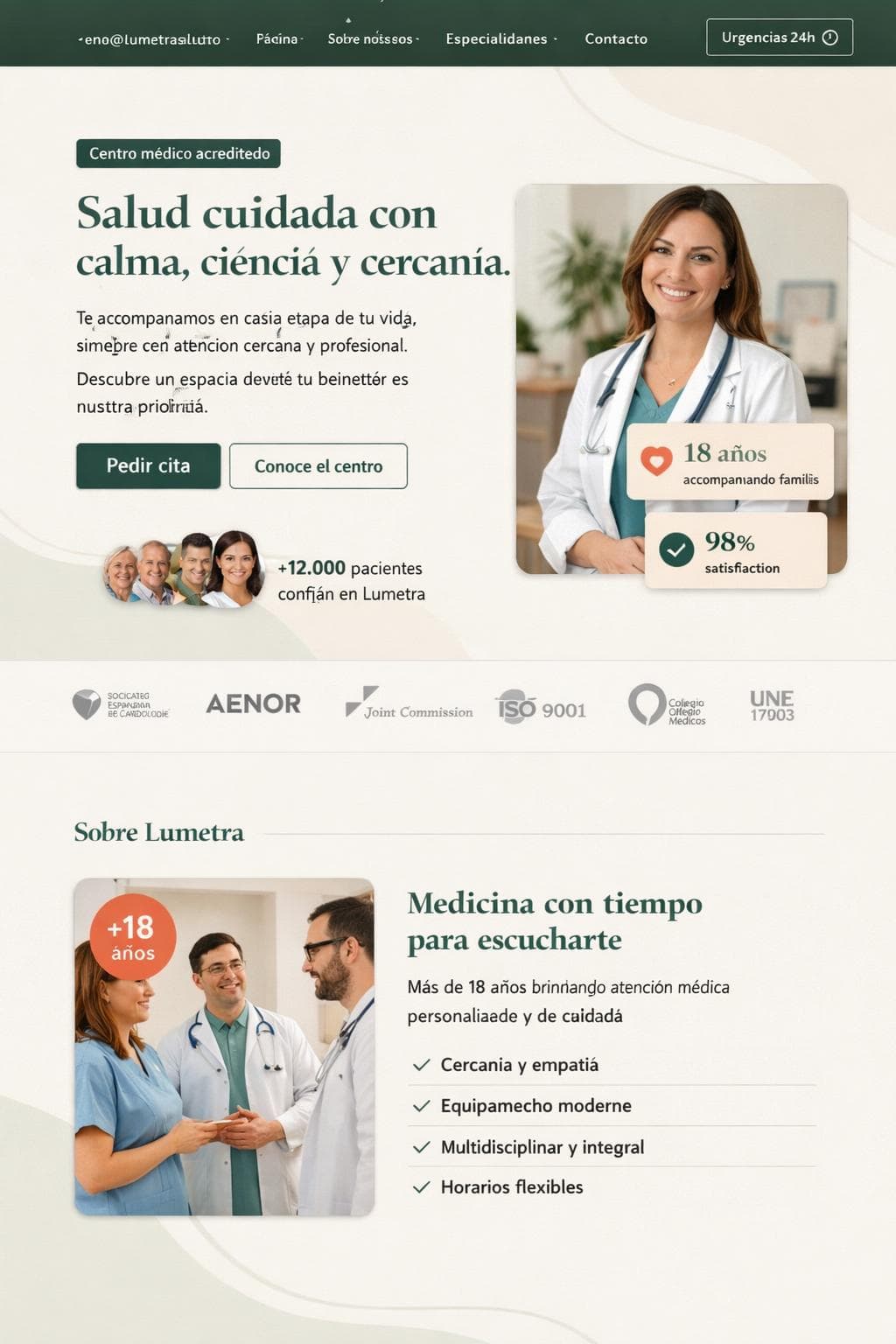 Lumetra Salud &mdash; vista previa del theme