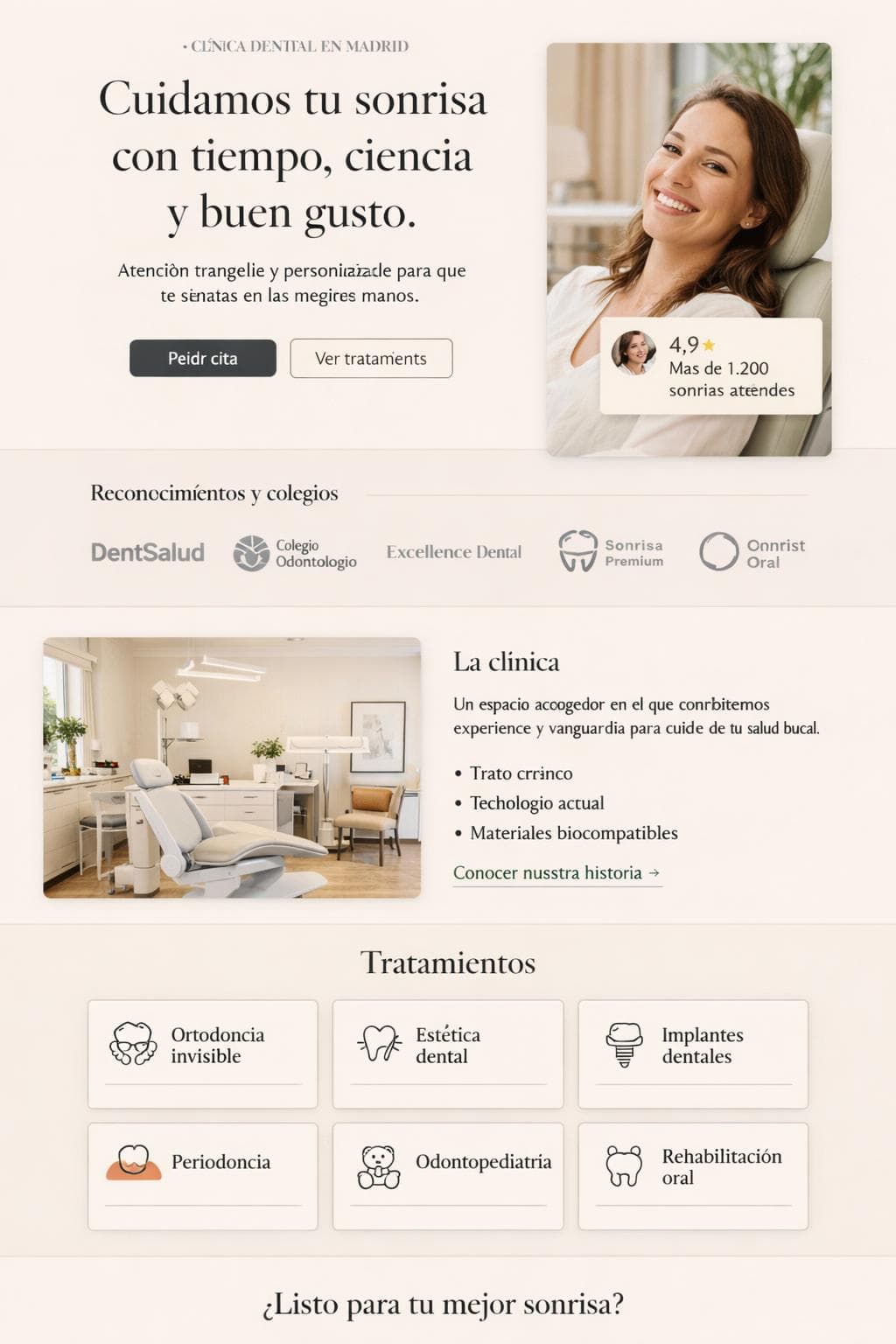 Lumi&egrave;re Dental Studio &mdash; vista previa del theme