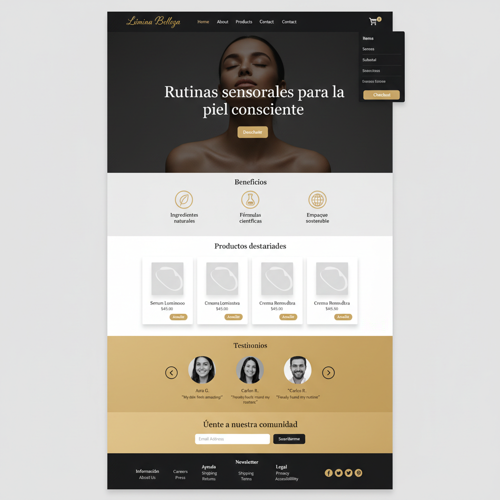 L&uacute;mina Belleza &mdash; vista previa del theme