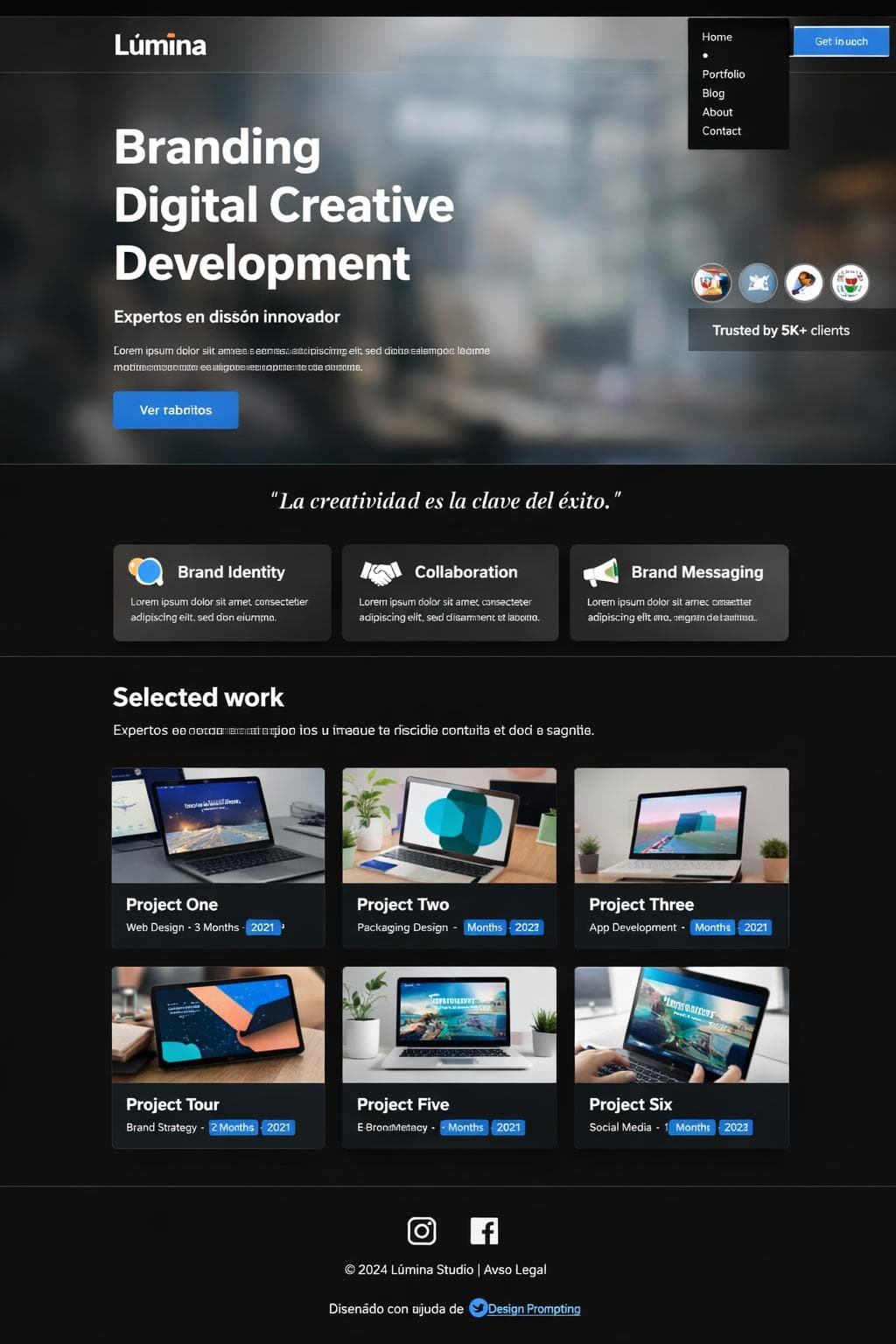Lúmina Citrino — vista previa del theme