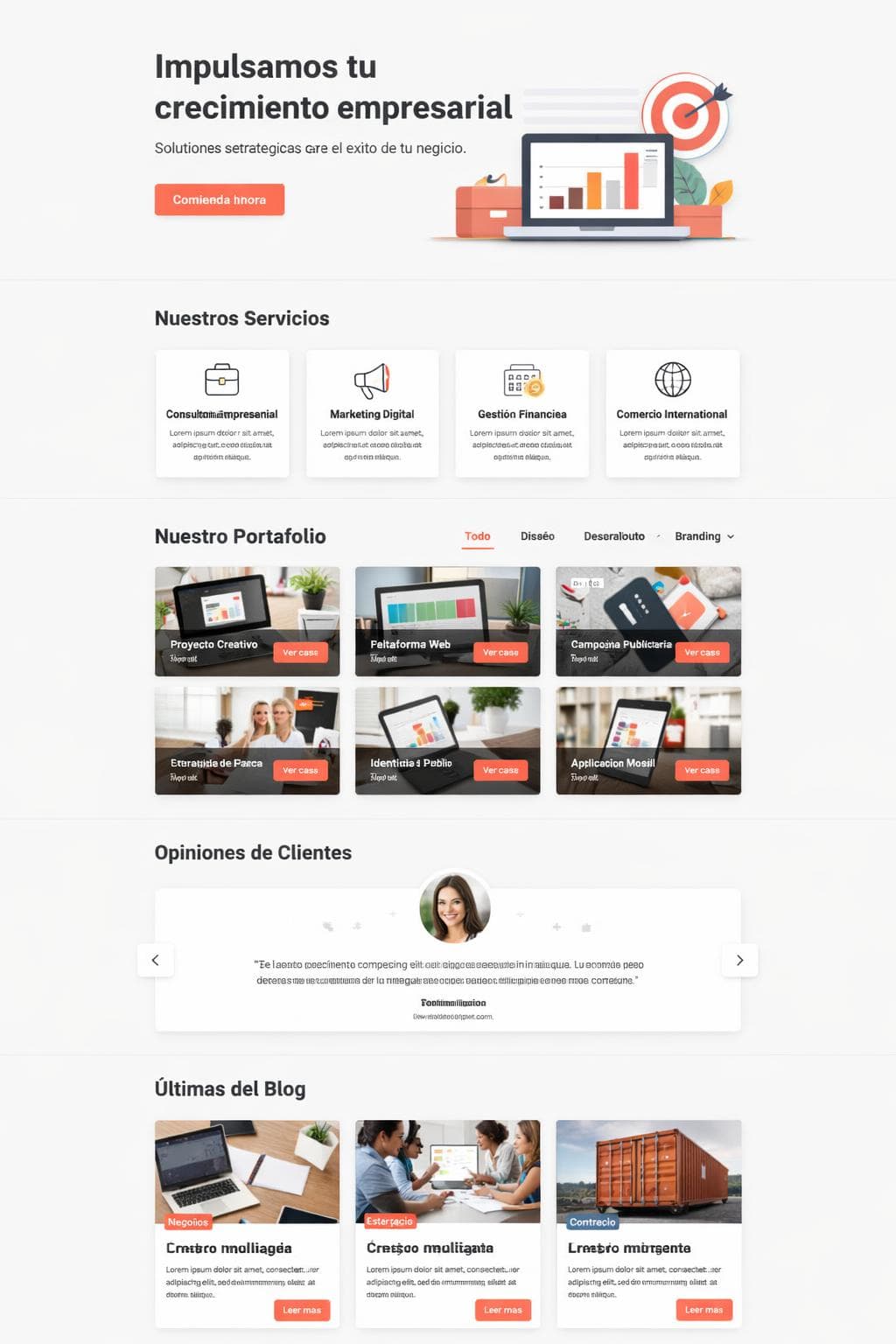 L&uacute;mina Mercantil &mdash; vista previa del theme