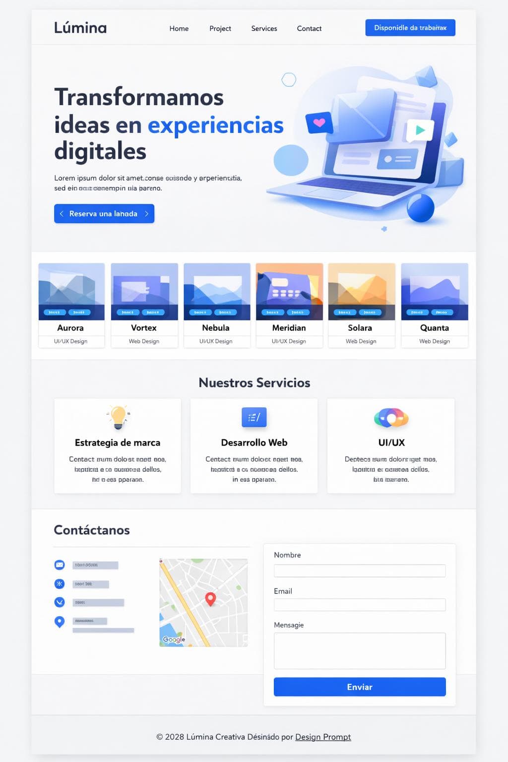 Lúmina Nácar — vista previa del theme