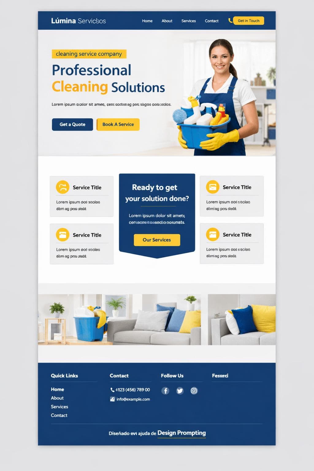 L&uacute;mina Servicios &mdash; vista previa del theme