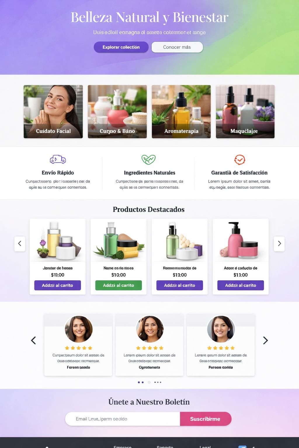 L&uacute;minaBelle &mdash; vista previa del theme