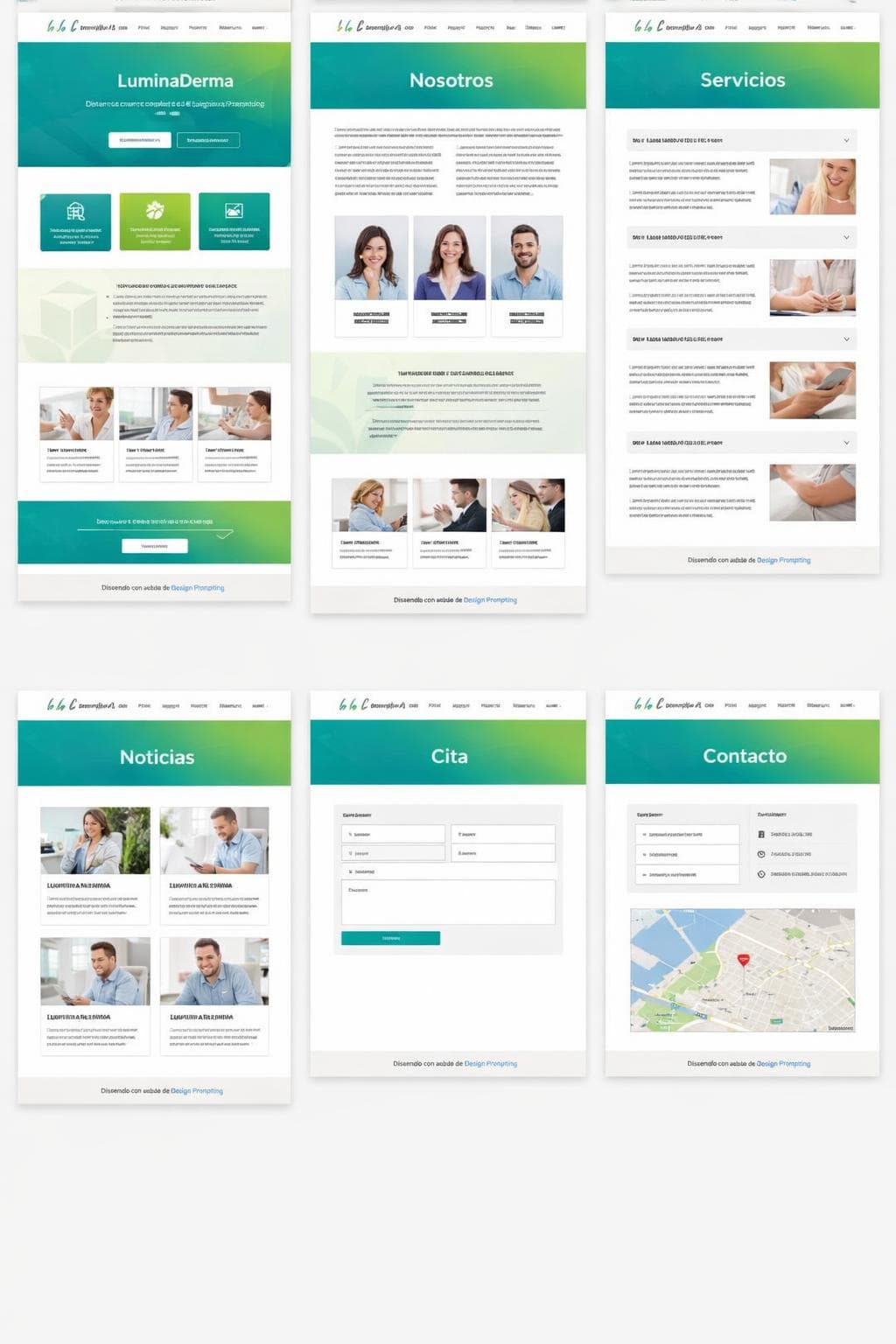 LuminaDerma &mdash; vista previa del theme