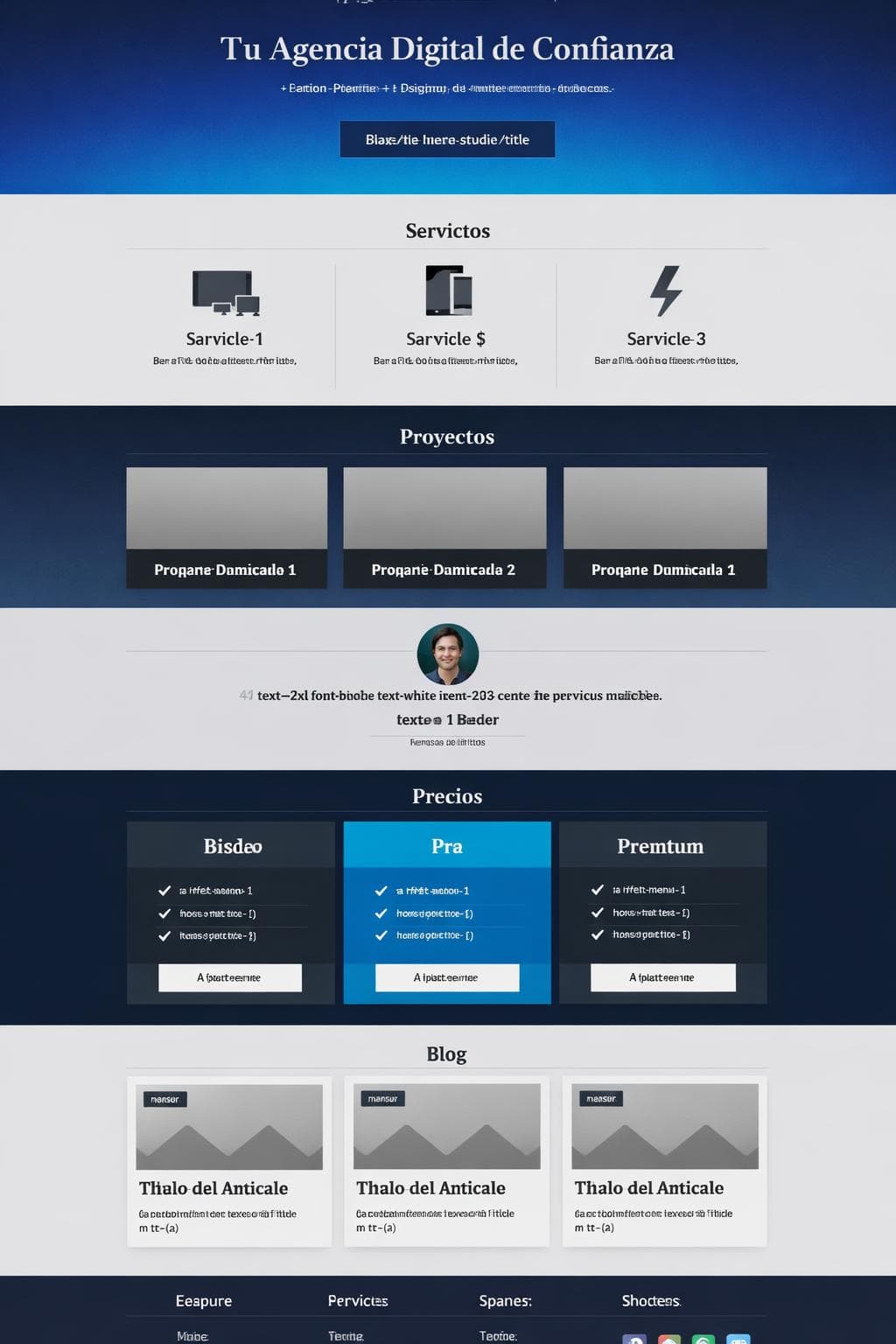 Luminara Studio — vista previa del theme