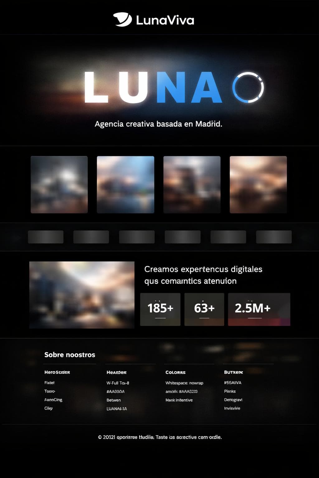 LunaViva Studio — vista previa del theme