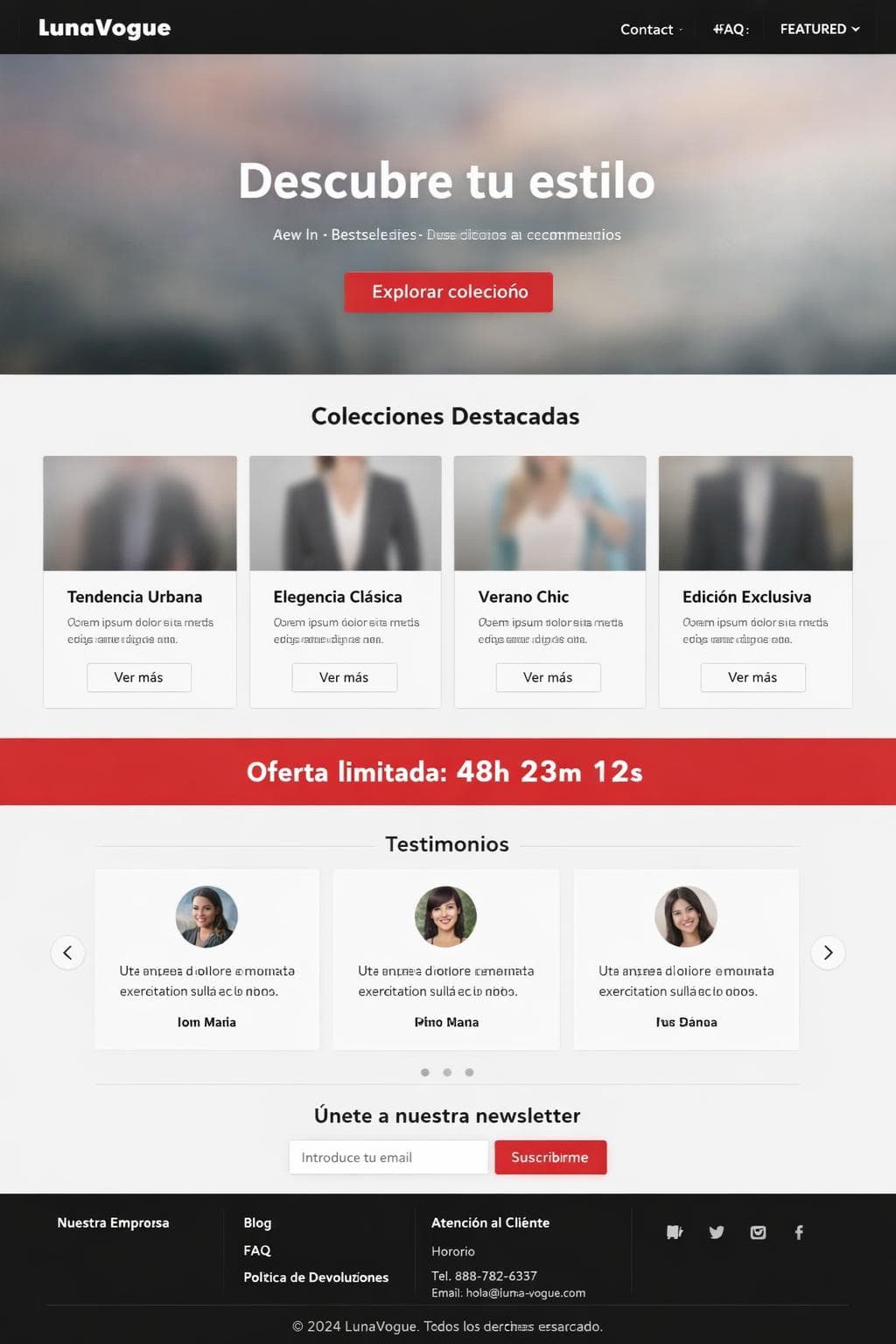 LunaVogue — vista previa del theme