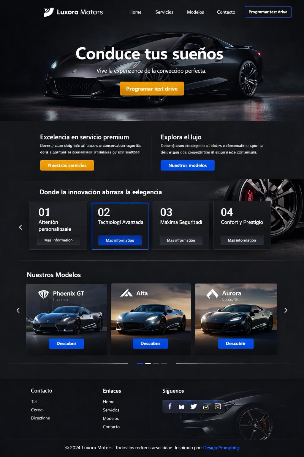 Luxora Motors — vista previa del theme