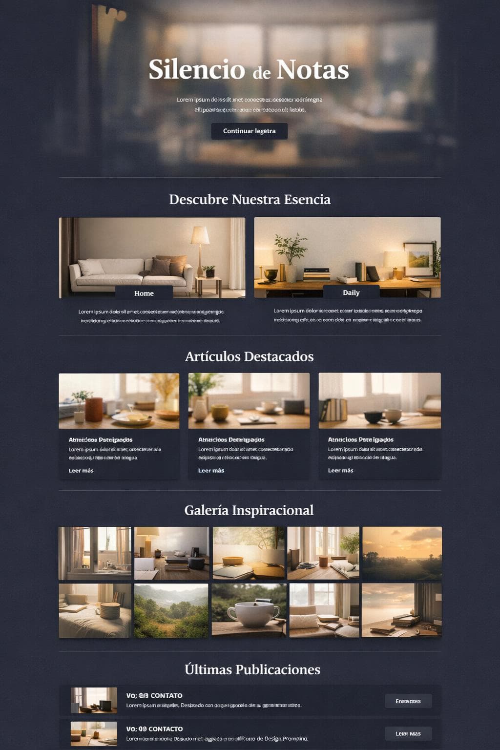 Luz de Papel — vista previa del theme