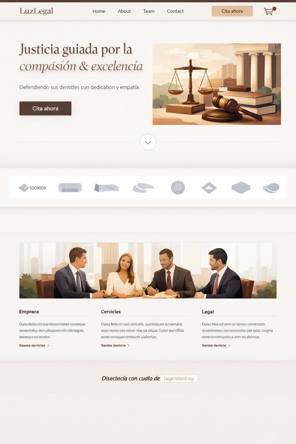 LuzLegal — vista previa del theme