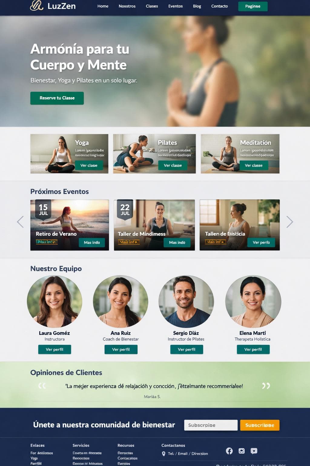 LuzZen — vista previa del theme