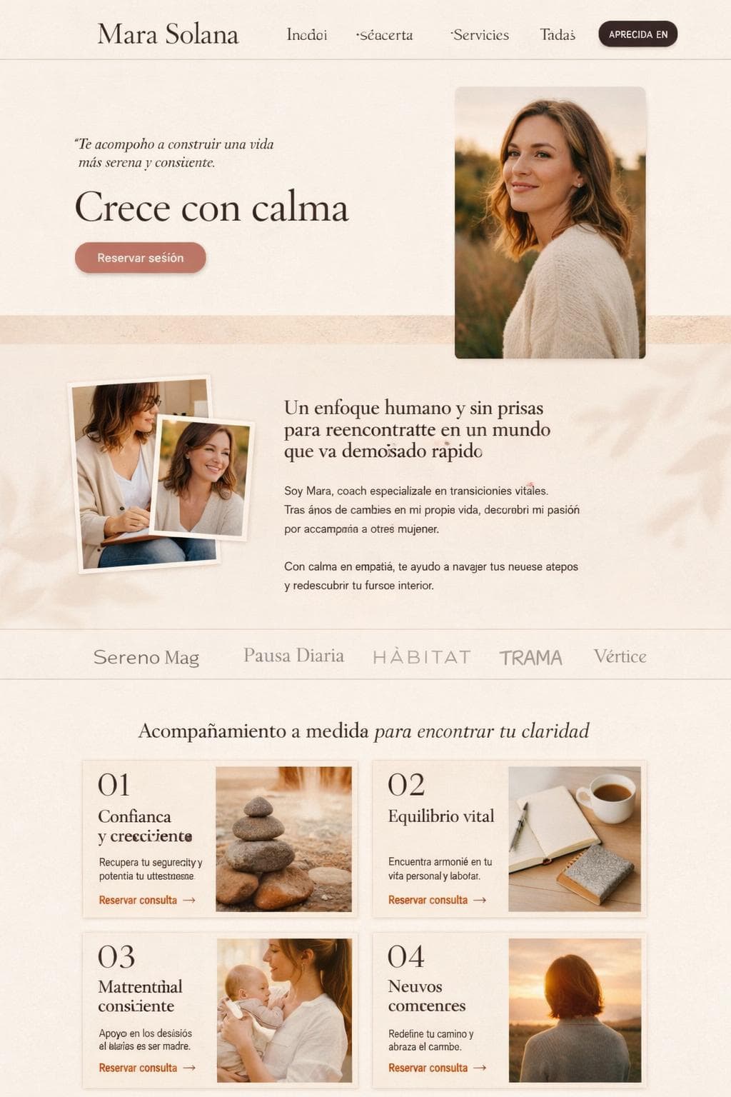 Mara Solana — vista previa del theme