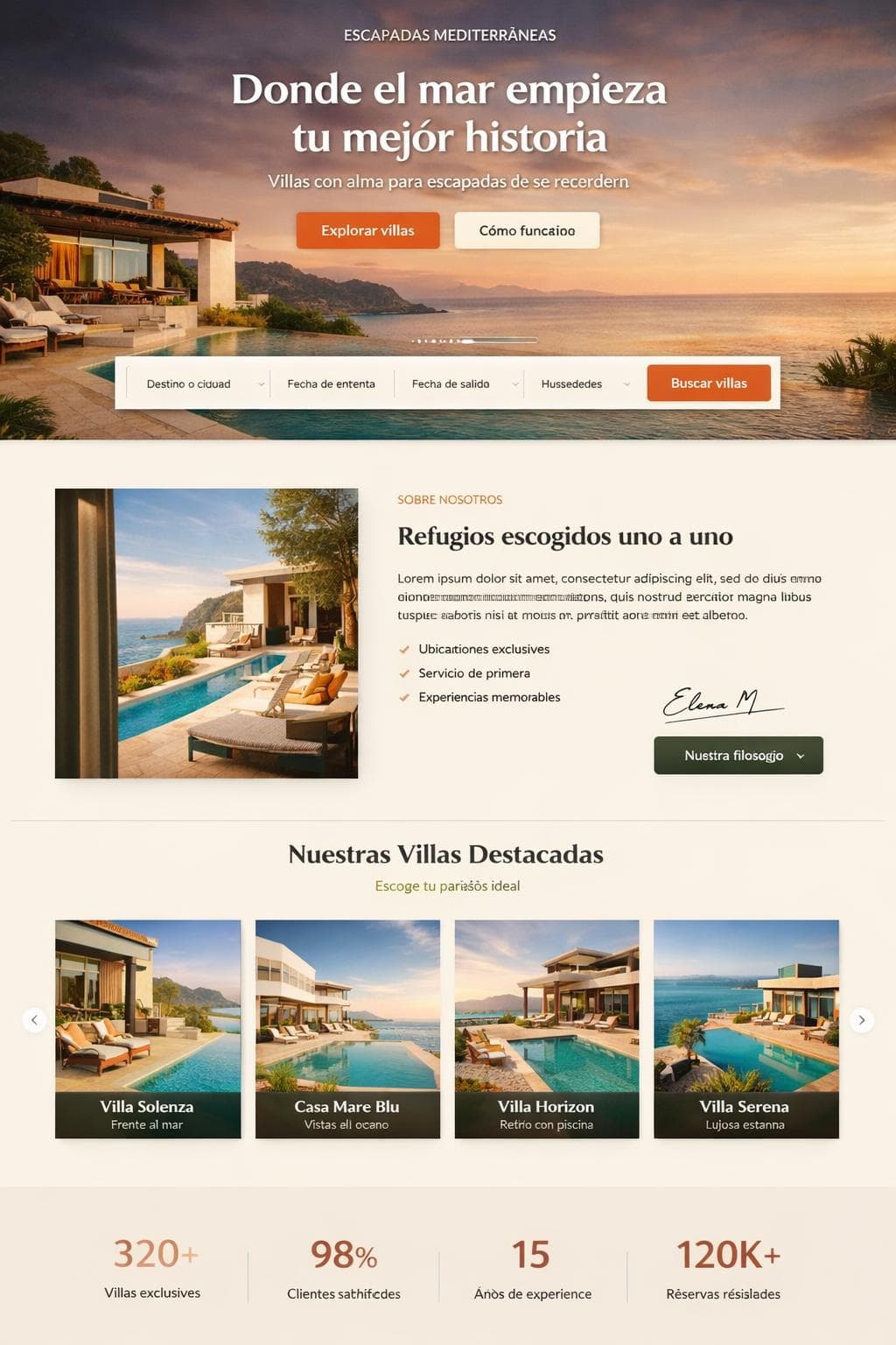 Marenostra Retreats &mdash; vista previa del theme