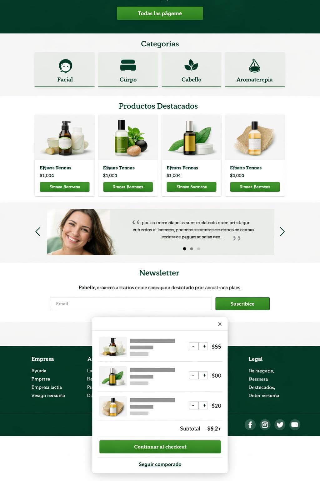 Market Aurora — vista previa del theme