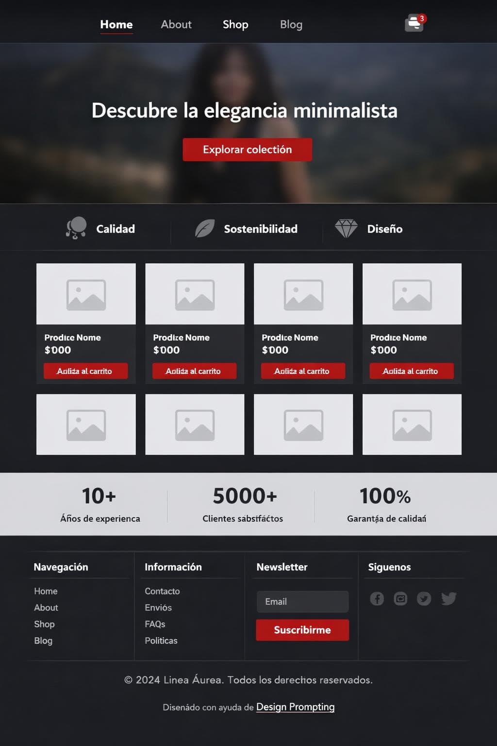 Market Zenit — vista previa del theme