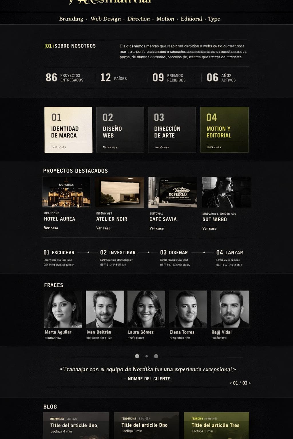 Media Marea — vista previa del theme
