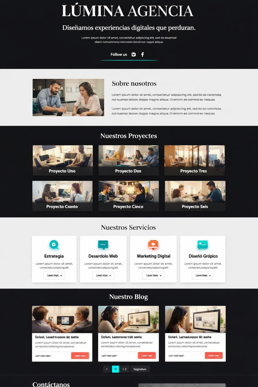 Media Polar — vista previa del theme