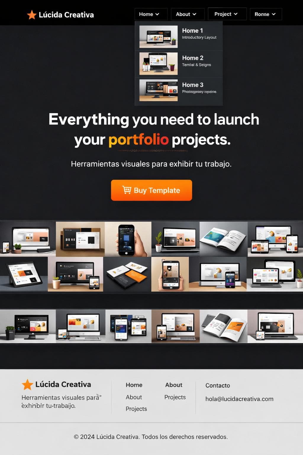 Media Vega — vista previa del theme