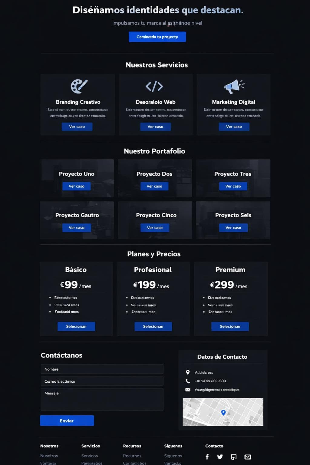 Media Zafiro — vista previa del theme