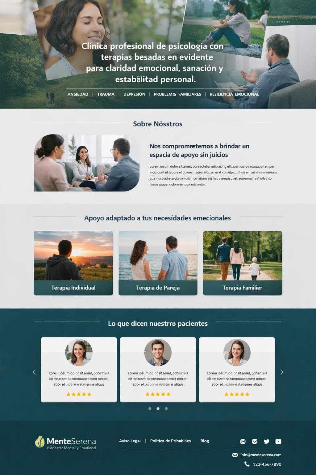 M&eacute;dica Boreal &mdash; vista previa del theme