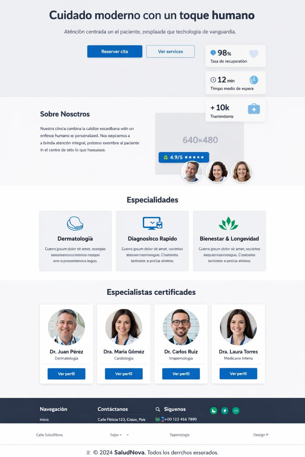 M&eacute;dica Jade &mdash; vista previa del theme