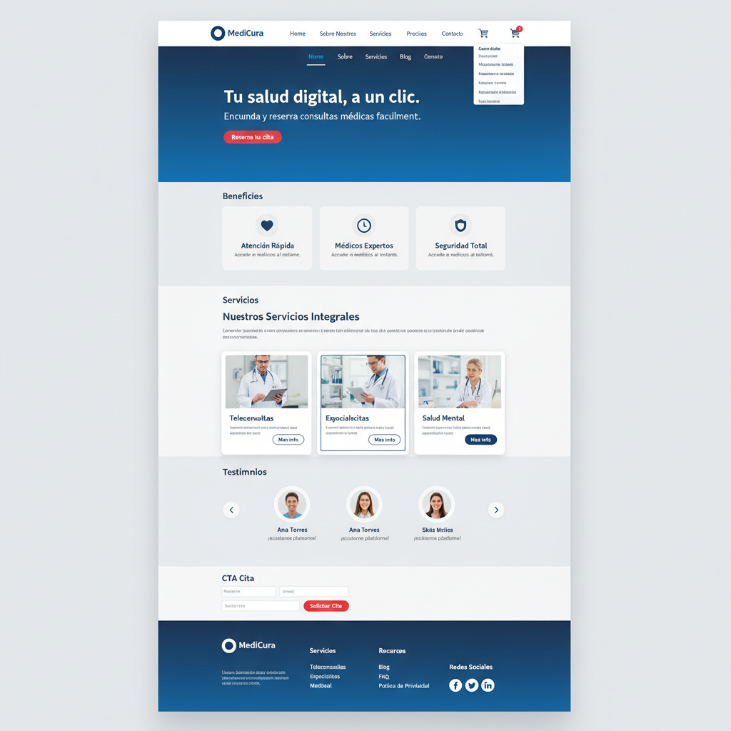 MediCura &mdash; vista previa del theme