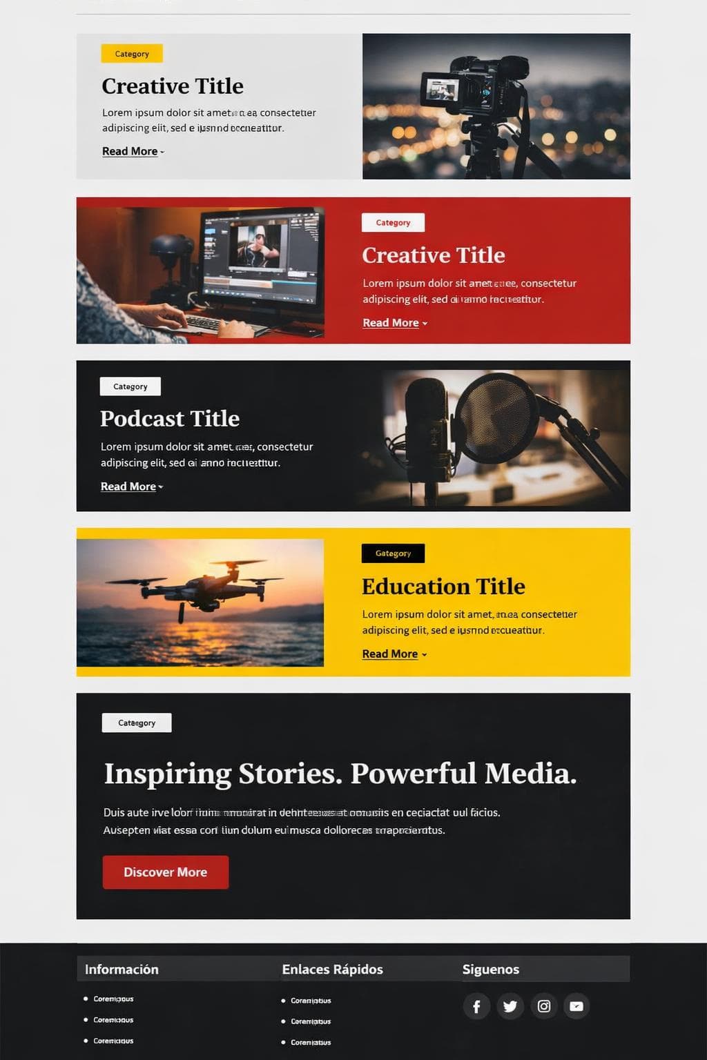MiraLuz Media — vista previa del theme