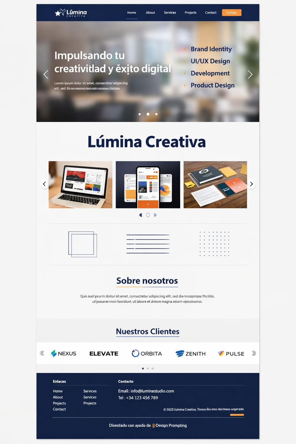 Moda Lúmina — vista previa del theme