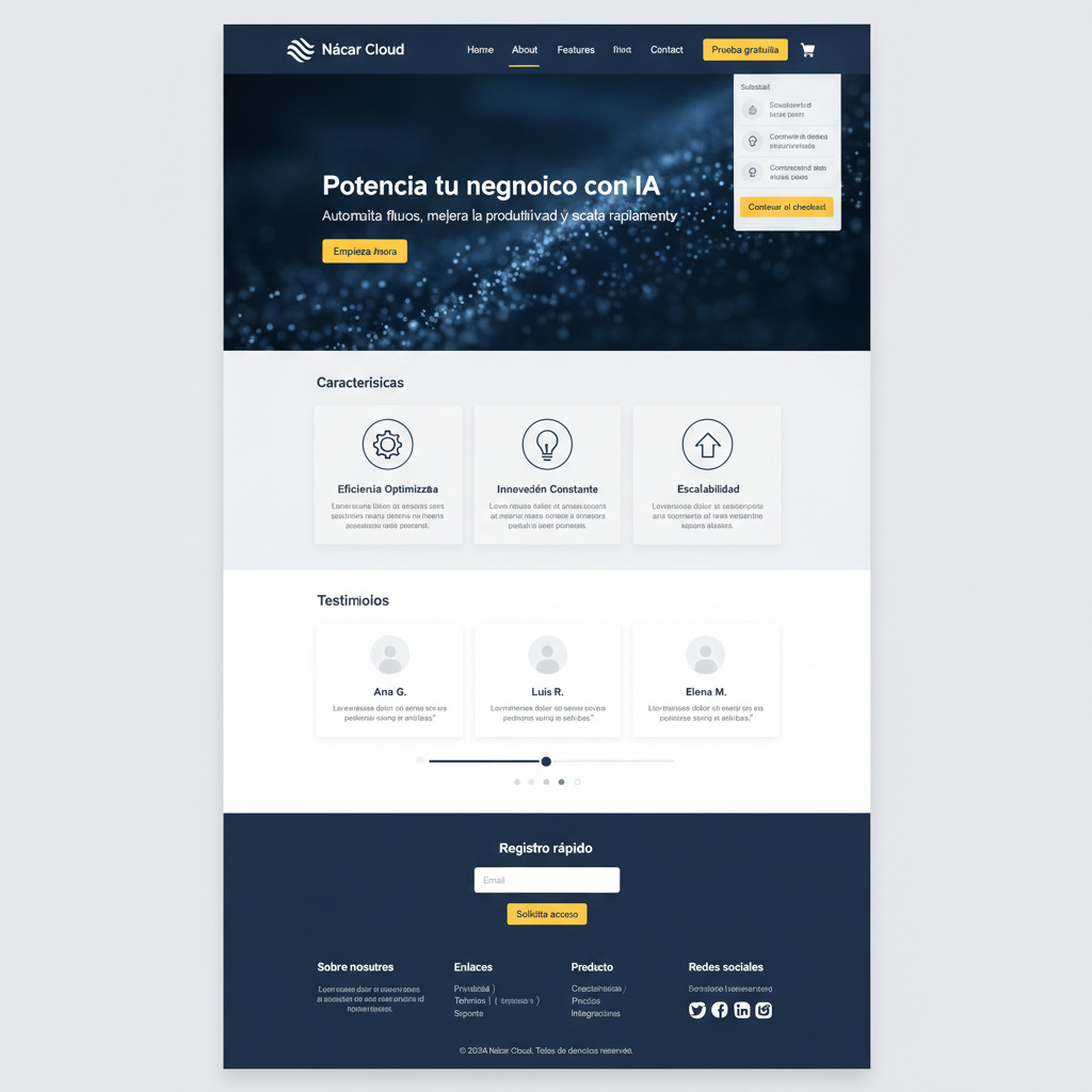Nácar Cloud — vista previa del theme