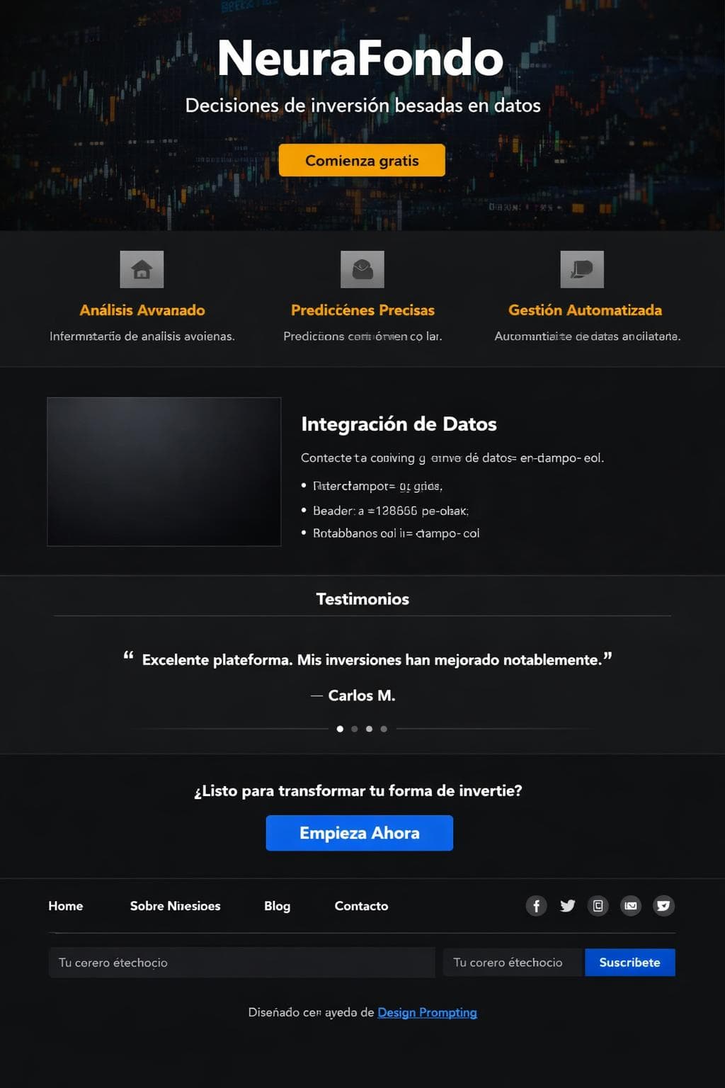 NeuraFondo — vista previa del theme
