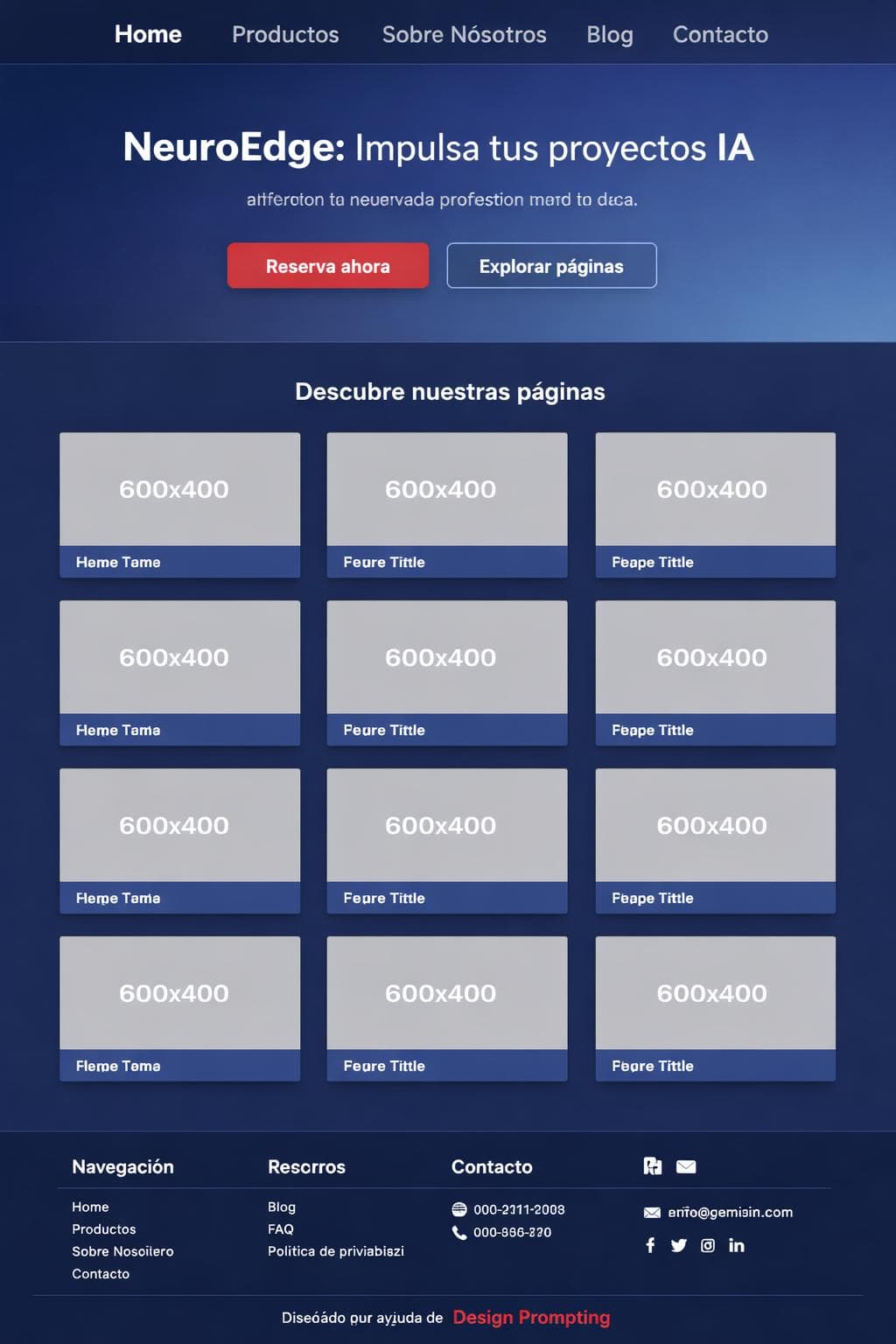 NeuroEdge — vista previa del theme
