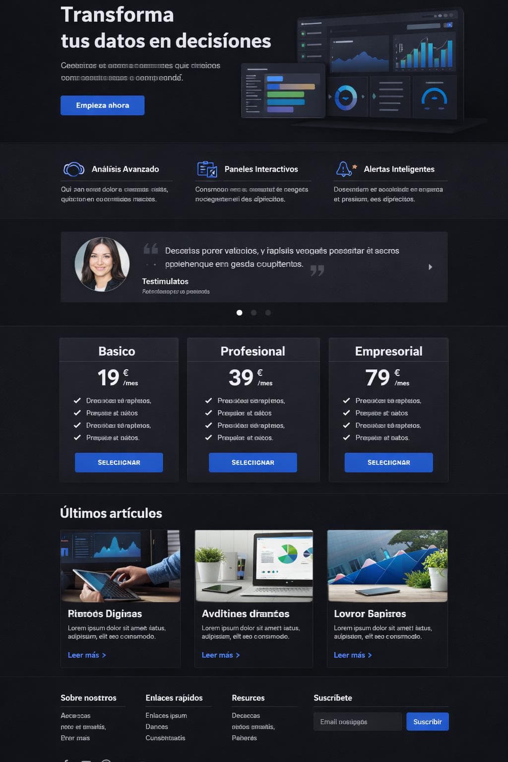 Nexio Pulse — vista previa del theme