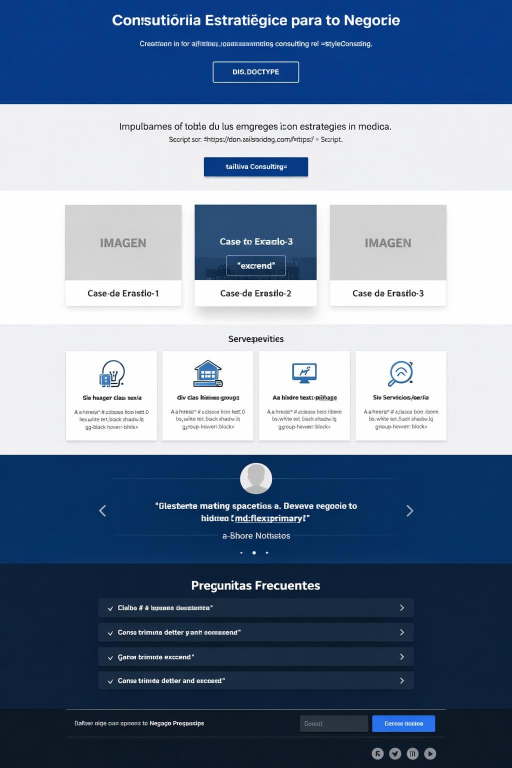 Nexiva Consulting — vista previa del theme