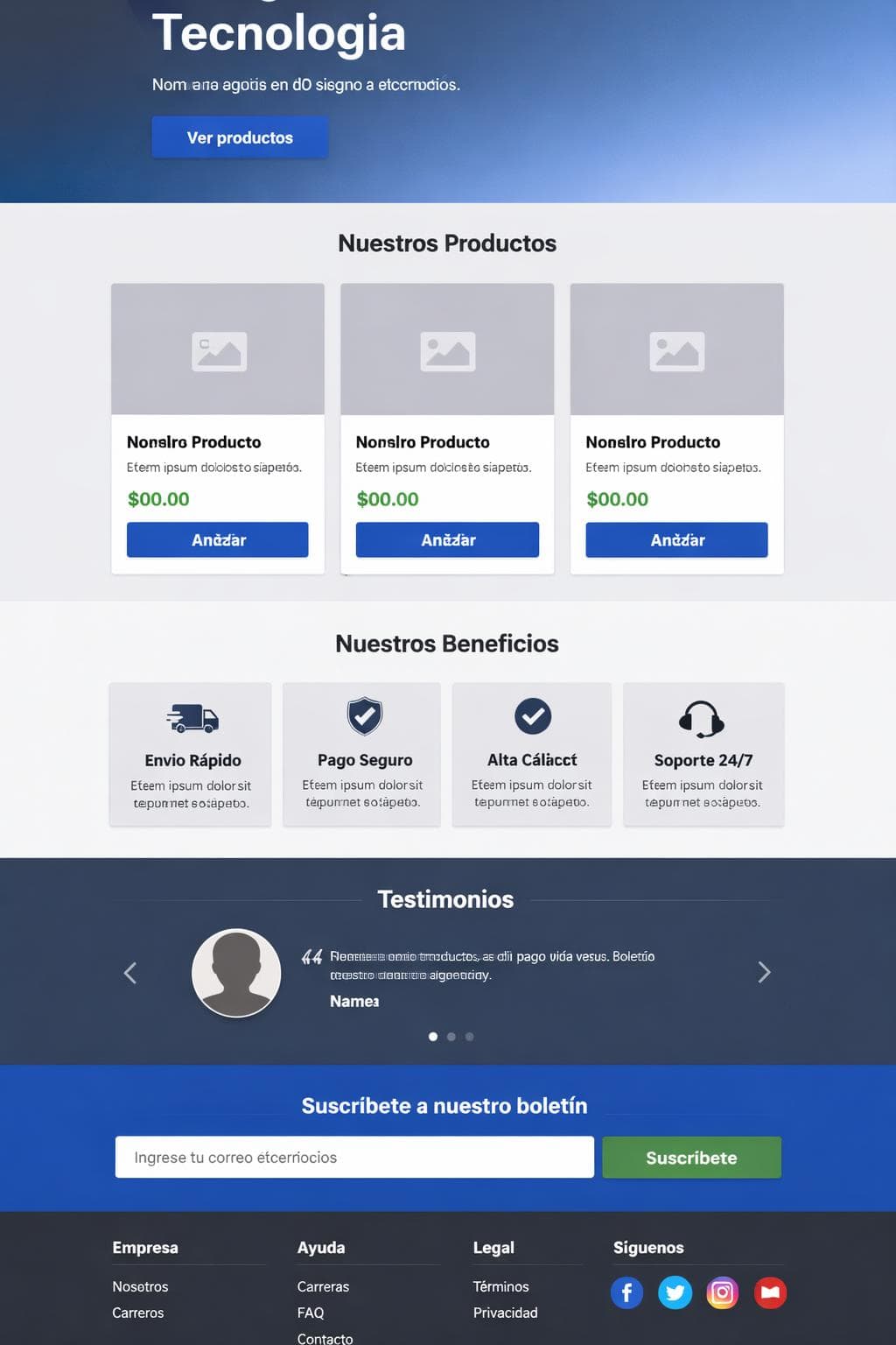 NexoÁtomo — vista previa del theme