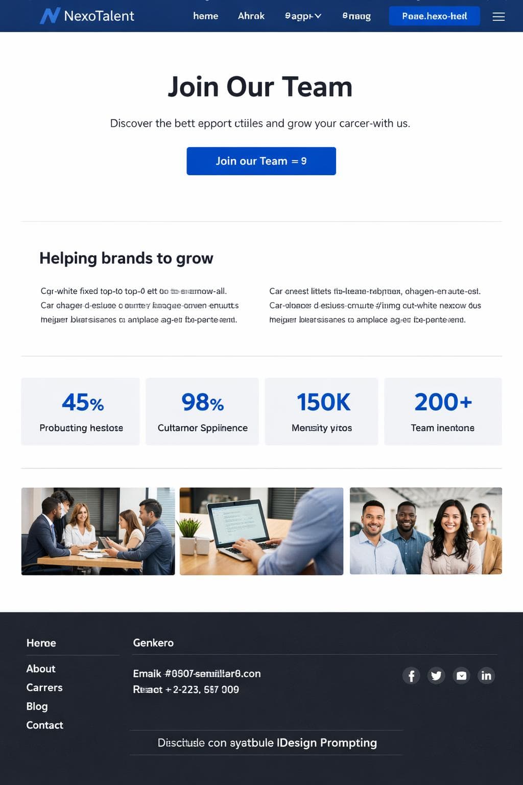 NexoTalent — vista previa del theme