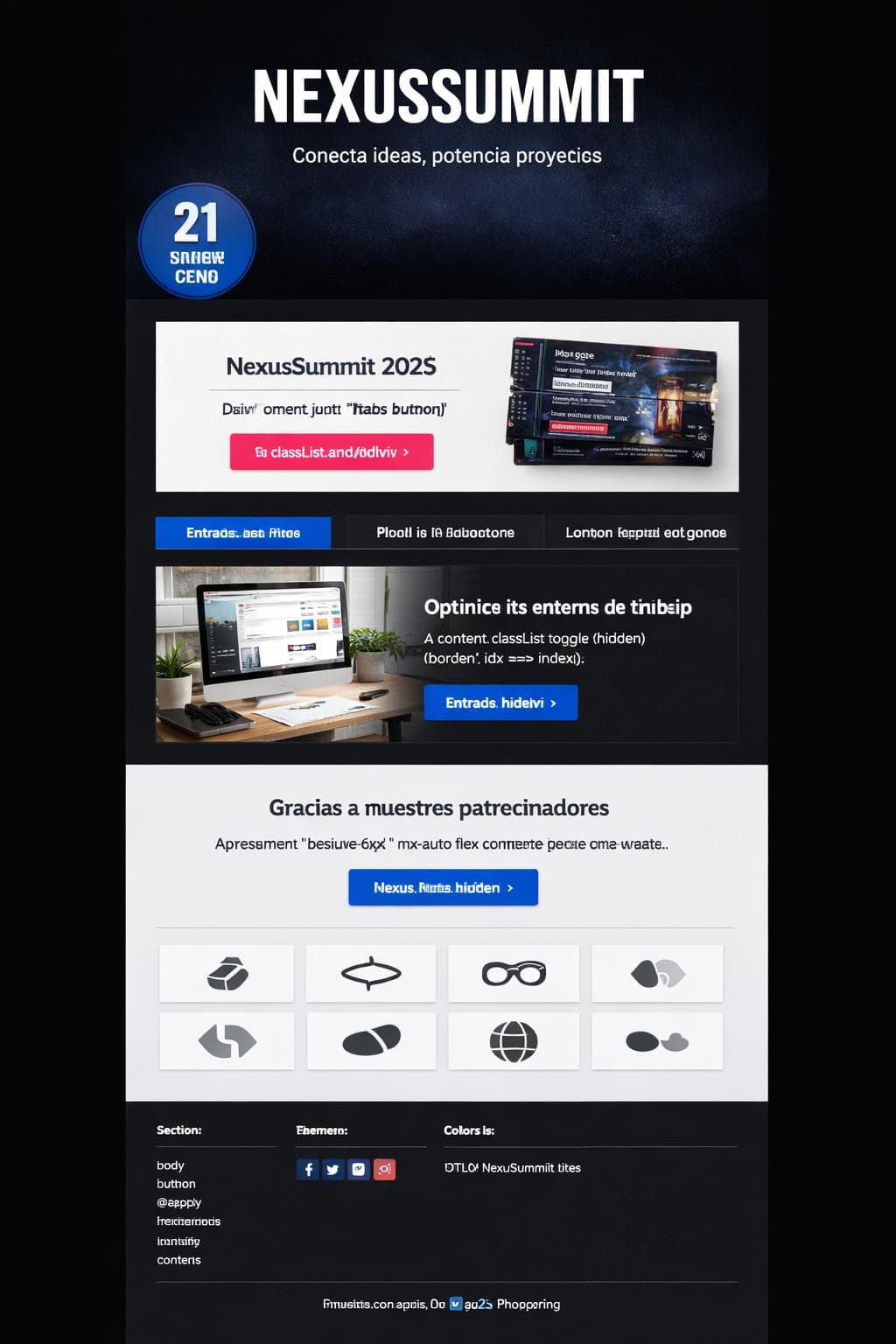 NexusSummit — vista previa del theme