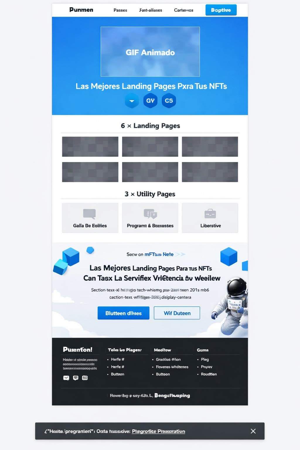 Nft Alba — vista previa del theme