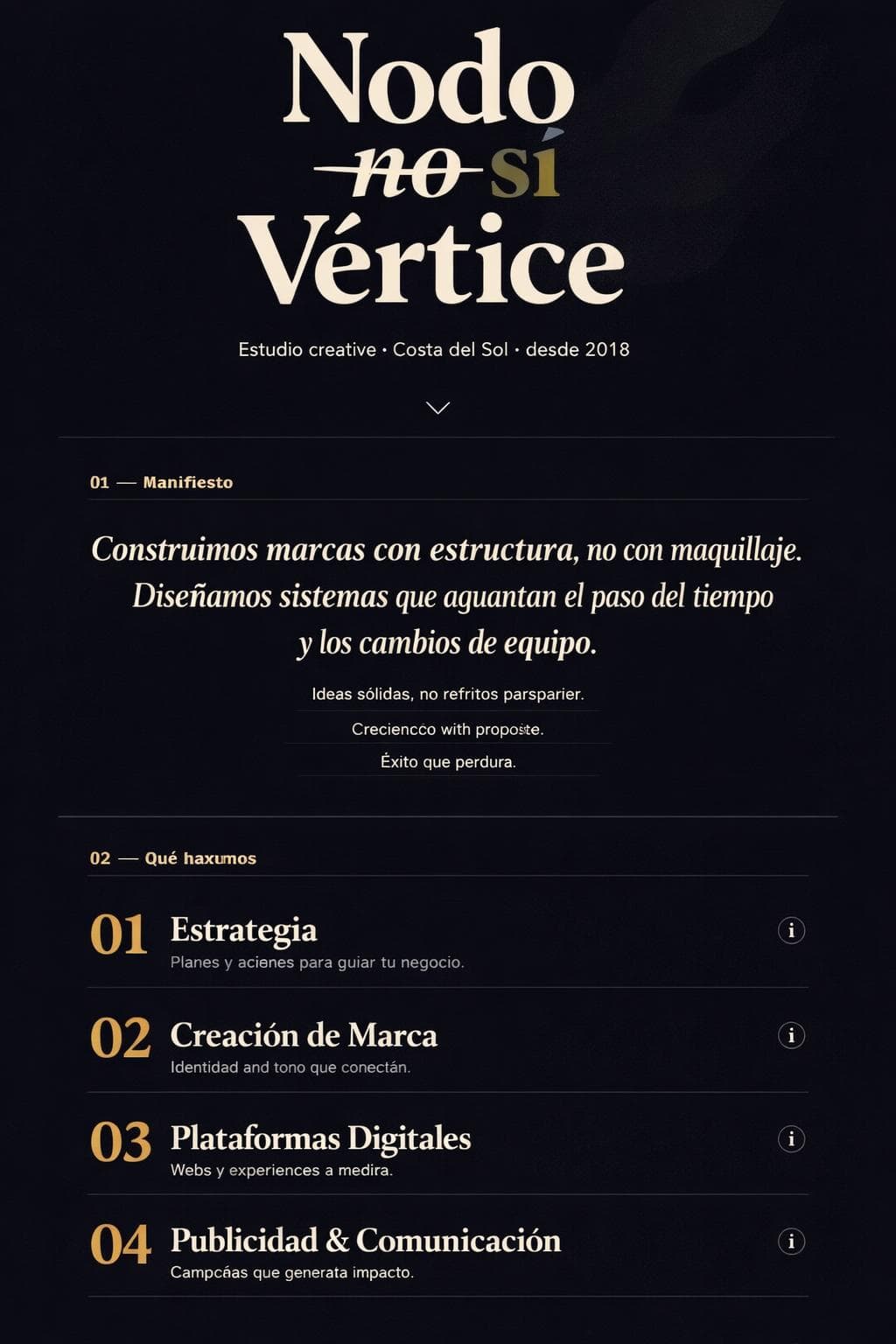 Nodo Vértice — vista previa del theme