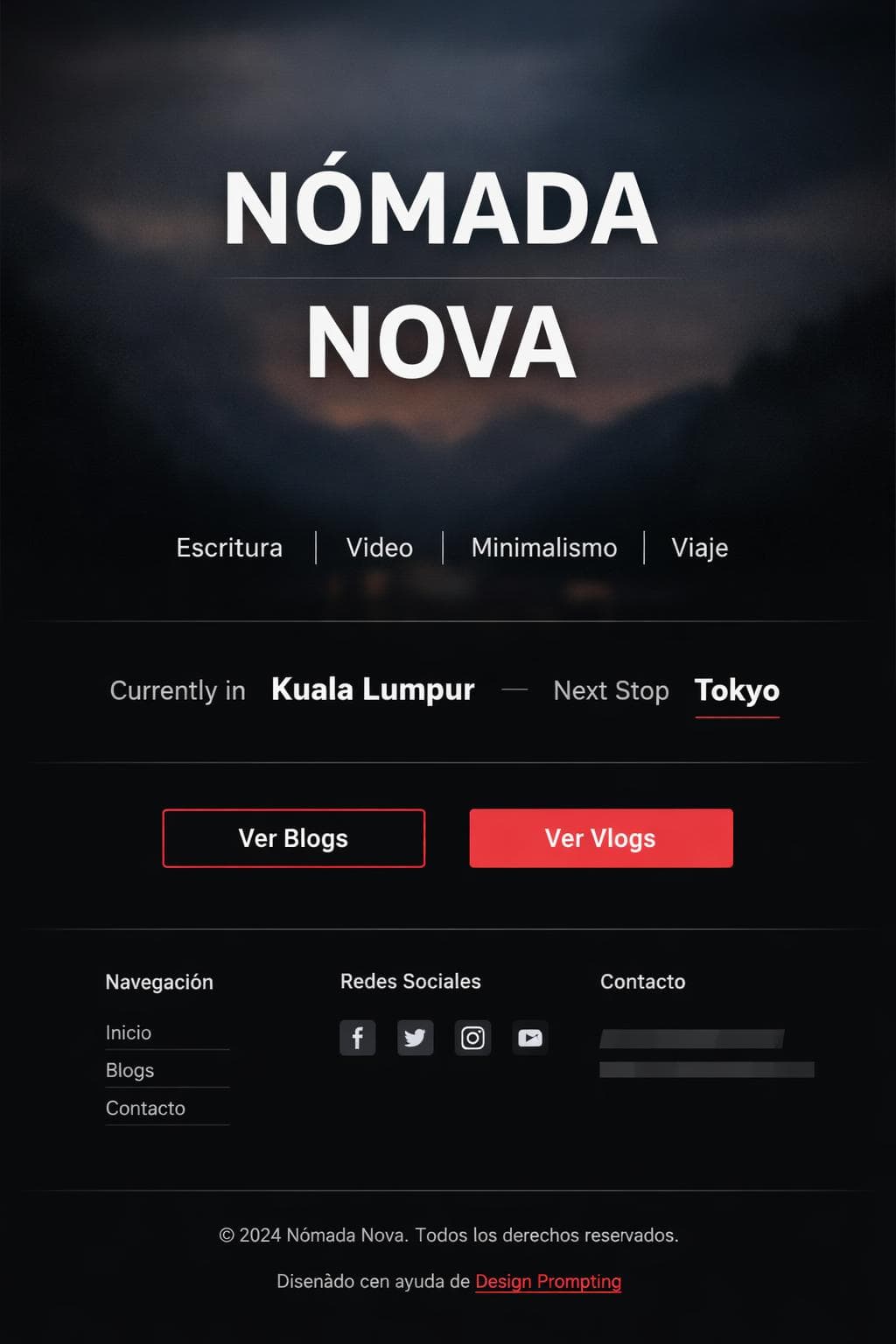 N&oacute;mada Nova &mdash; vista previa del theme