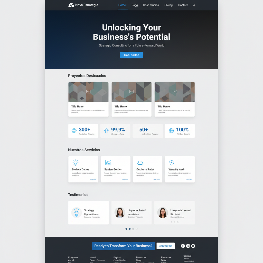 Nova Estrategia &mdash; vista previa del theme