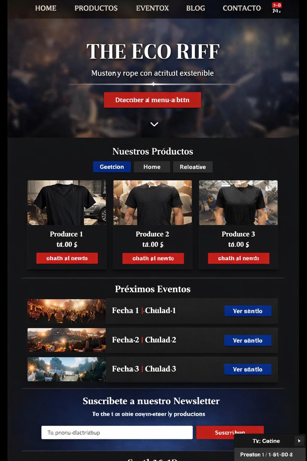 Prenda Vega — vista previa del theme