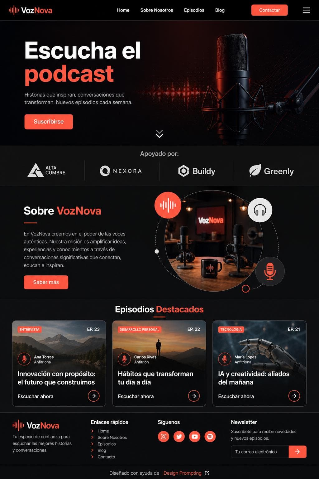 Radio Delta — vista previa del theme