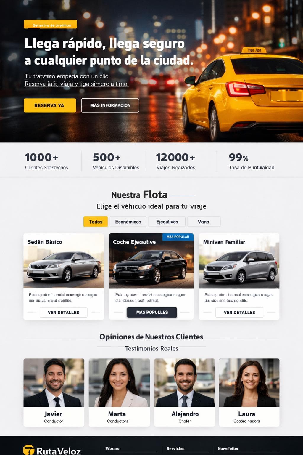 RutaVeloz — vista previa del theme