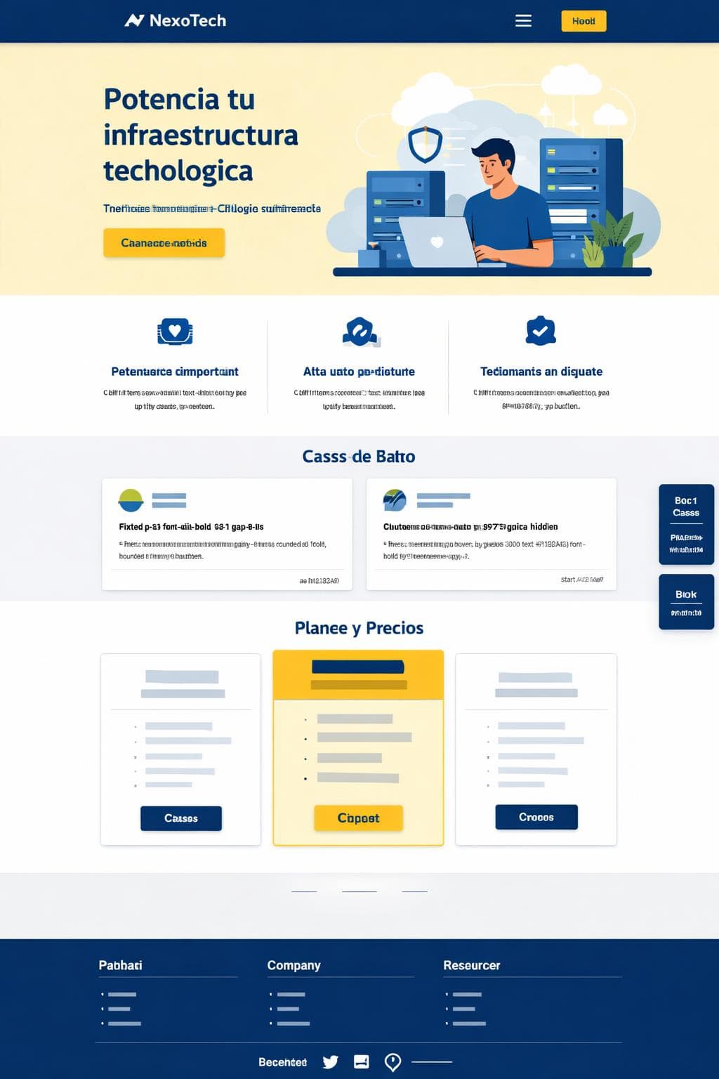 Saas Éter — vista previa del theme