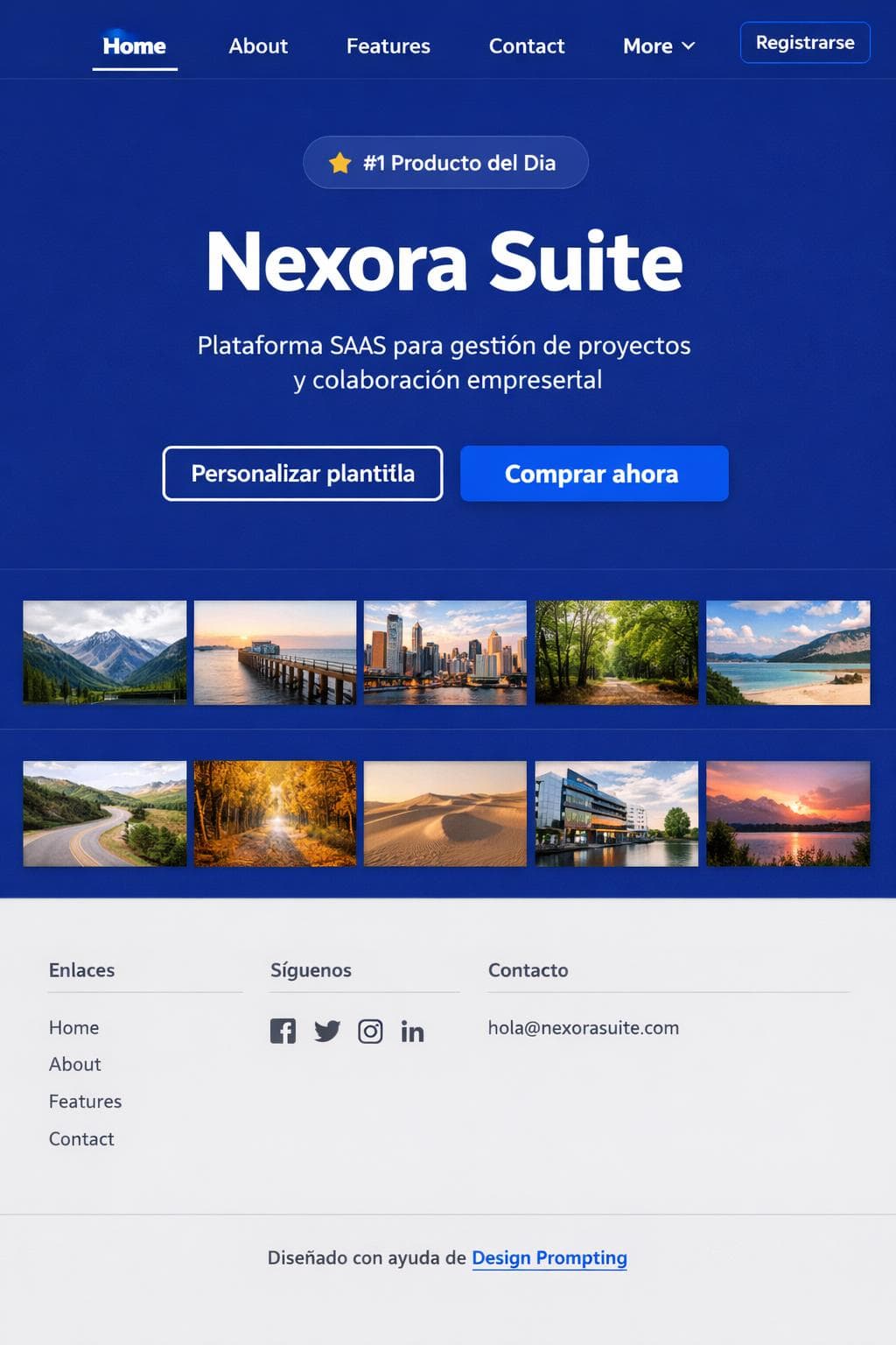 Saas Lumen — vista previa del theme